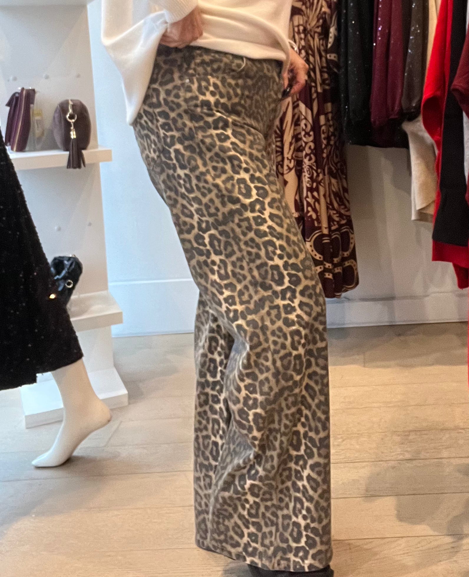Leopard Stretchy Jeans