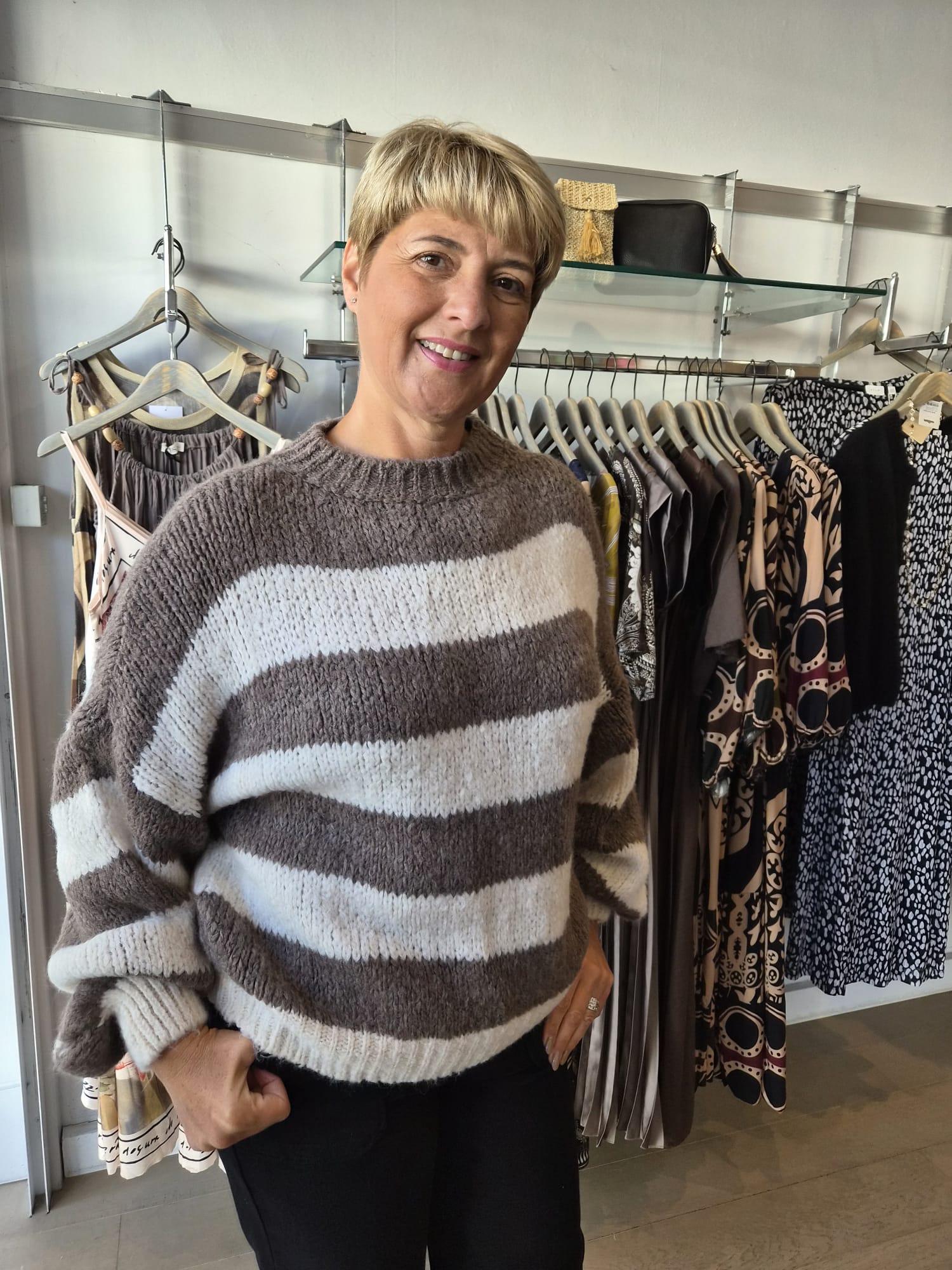 Celia Stripe Chunky Knit