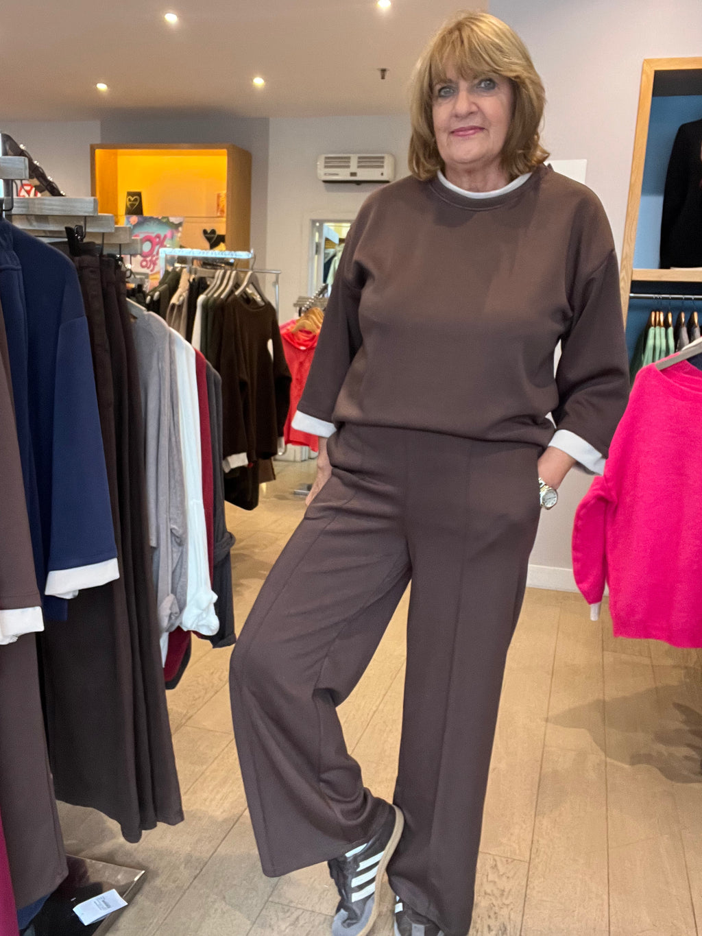 Contrast Loungewear Top