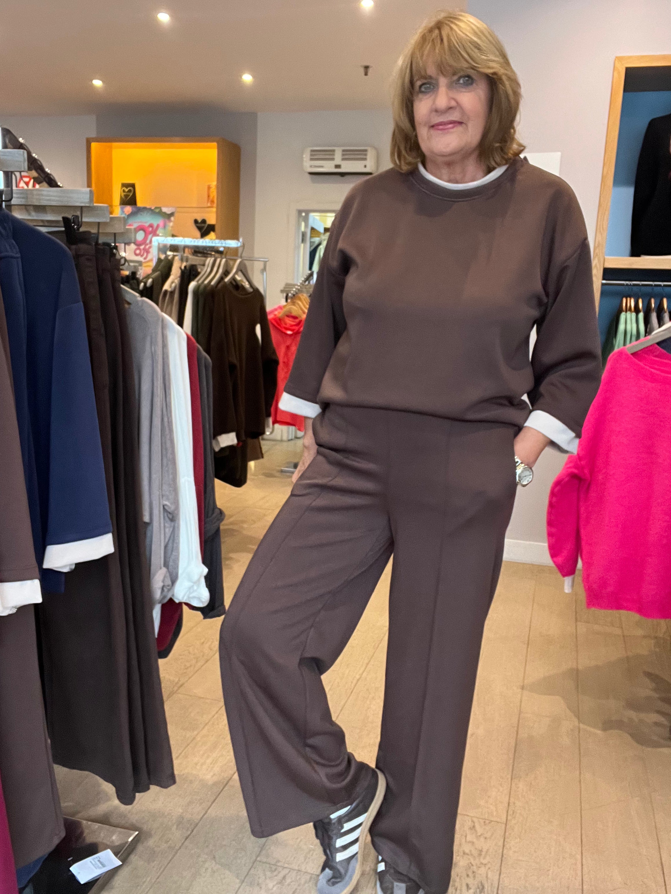 Contrast Loungewear Top
