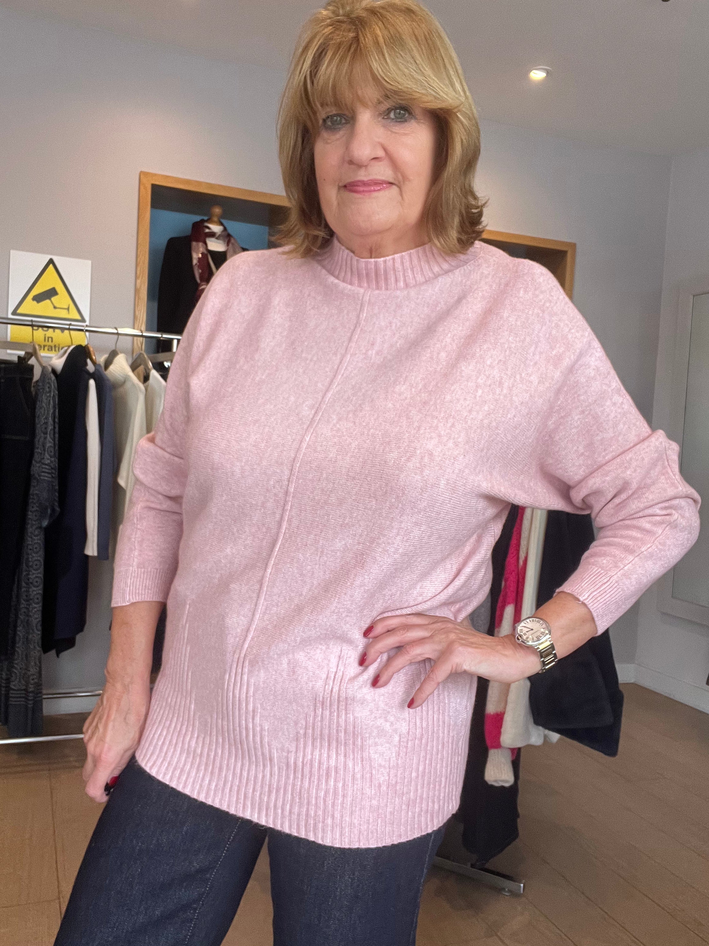 Isla Seam Detail Super-soft Knit