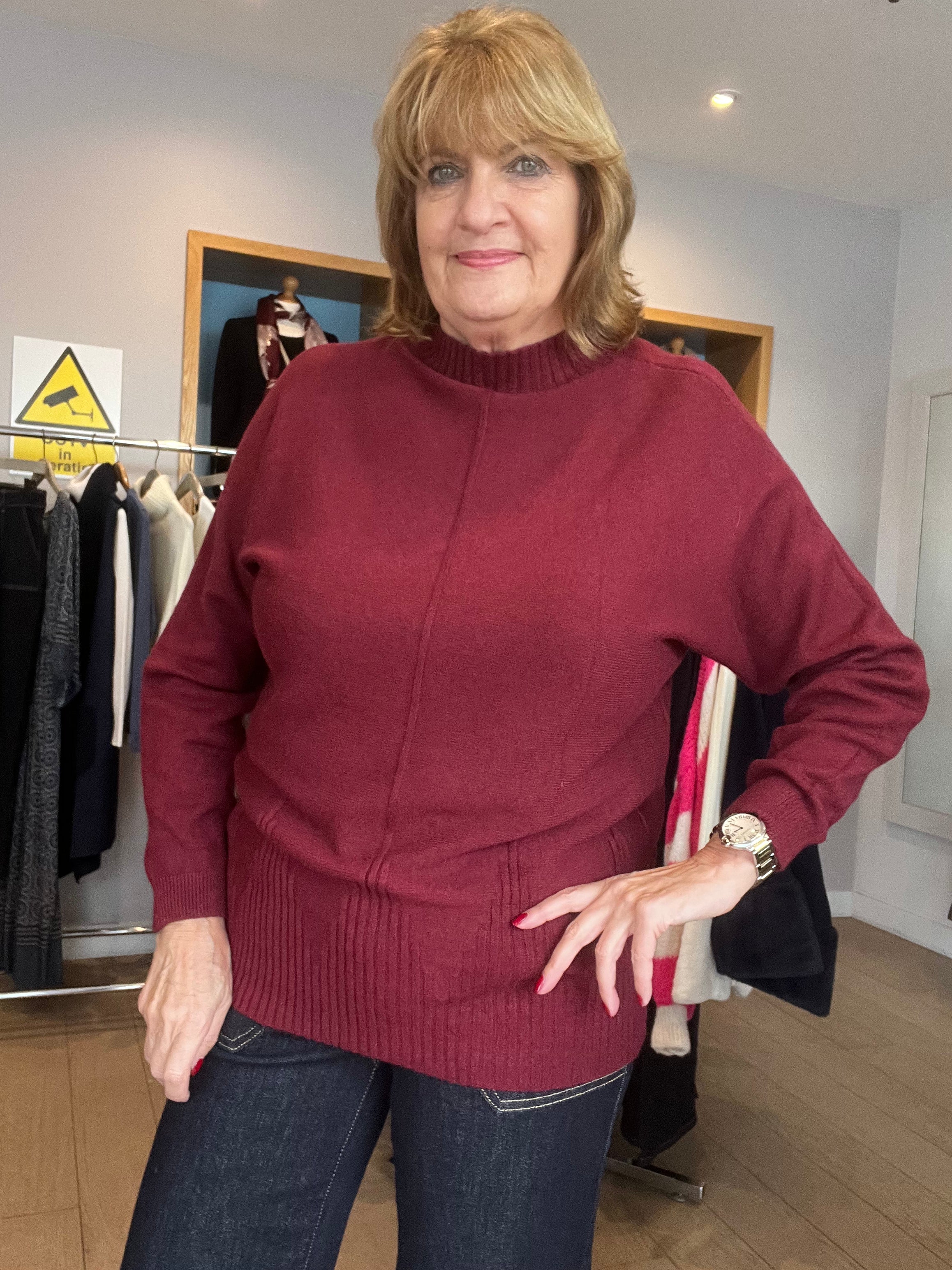 Isla Seam Detail Super-soft Knit