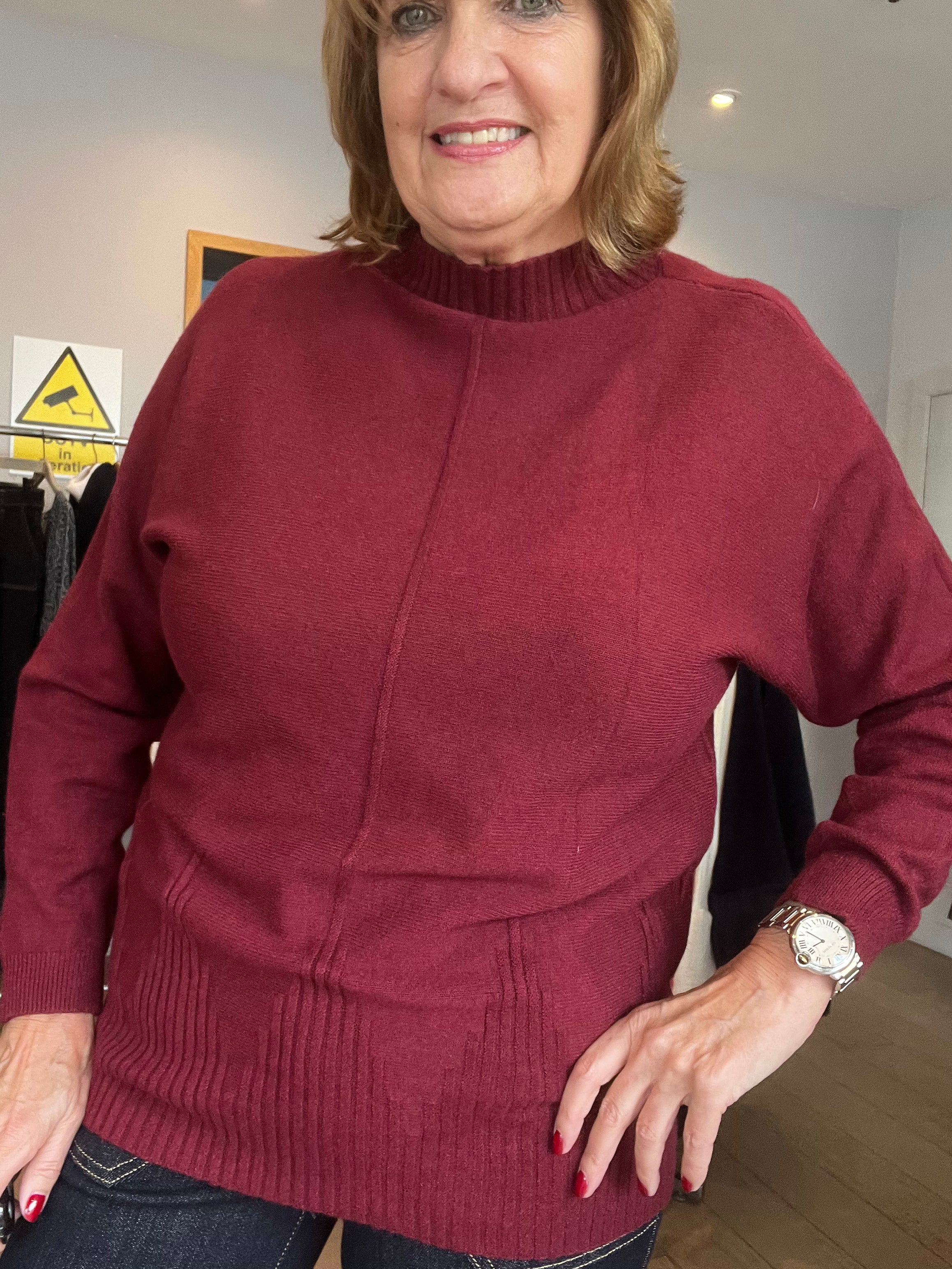 Isla Seam Detail Super-soft Knit