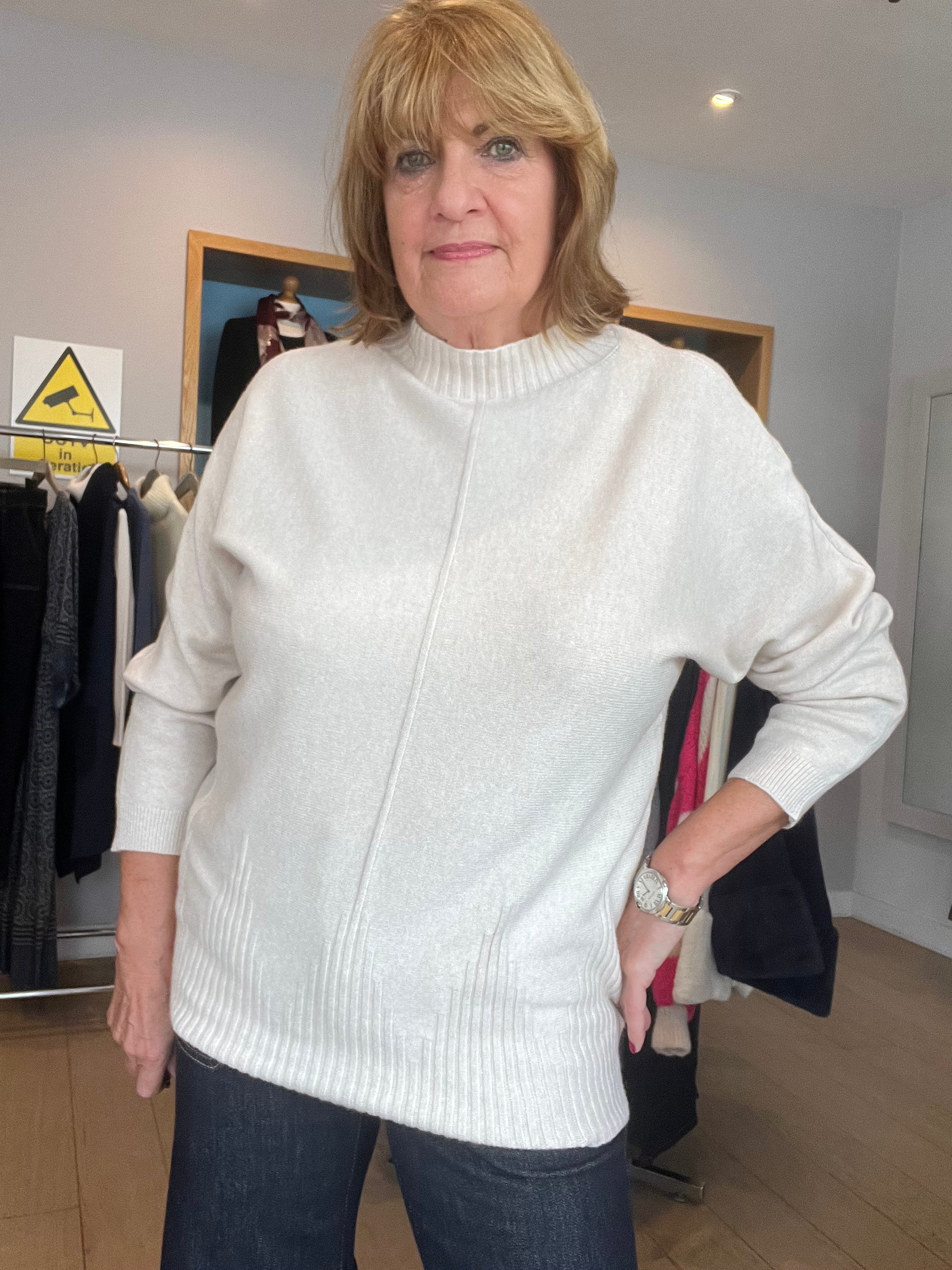 Isla Seam Detail Super-soft Knit