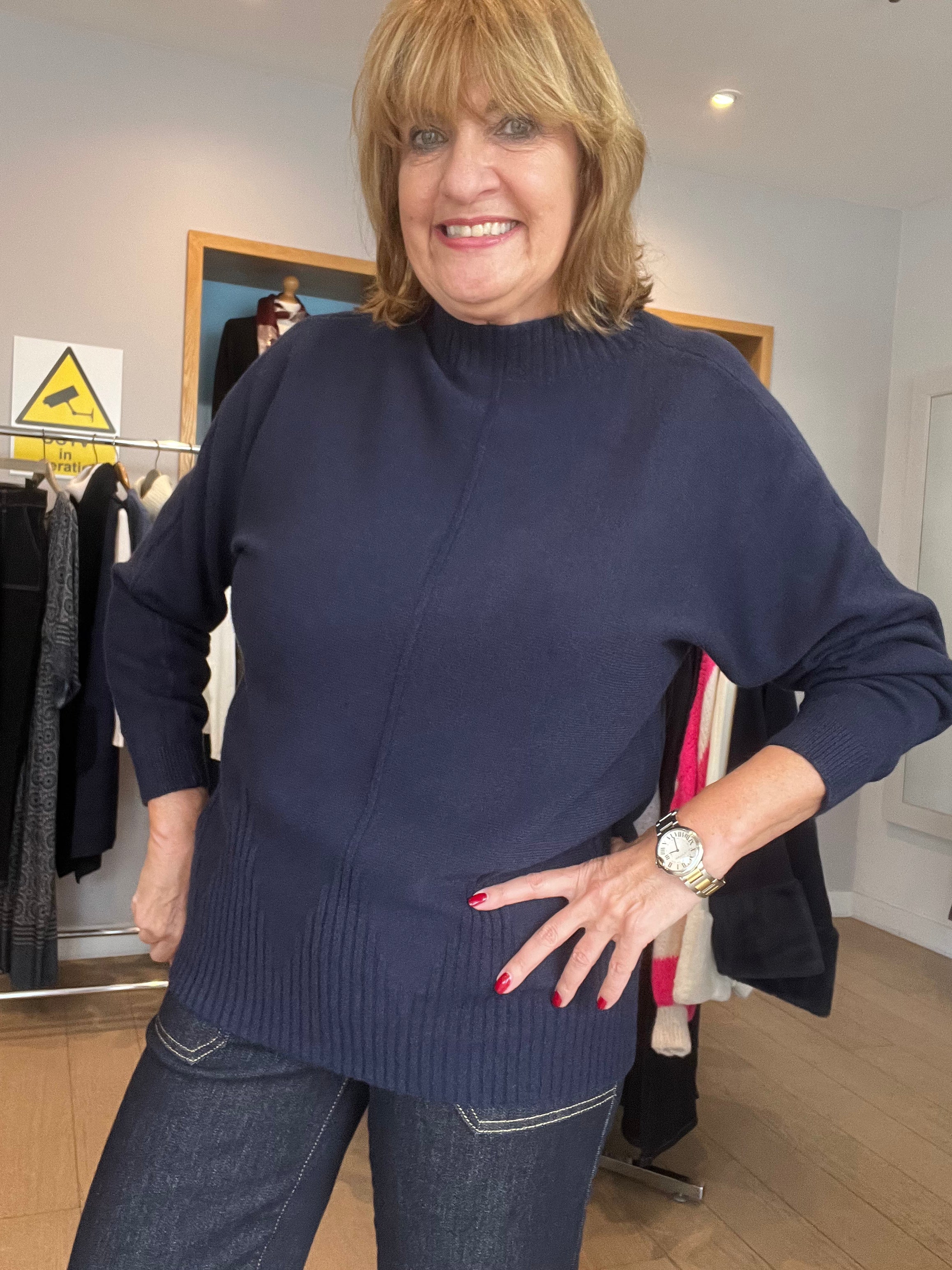 Isla Seam Detail Super-soft Knit