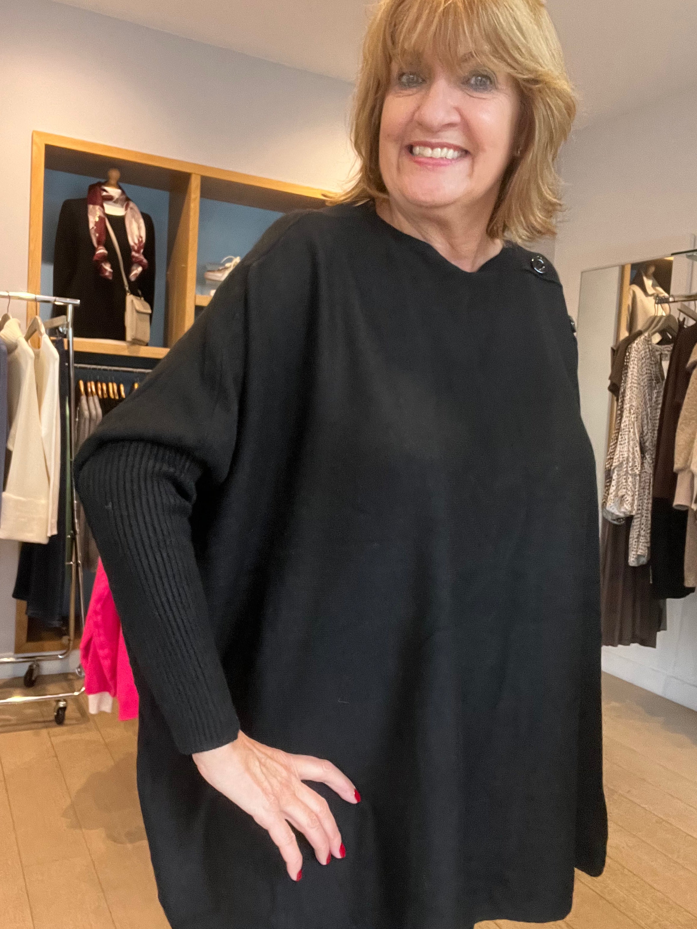 Lily Oversized Knit with Buttons