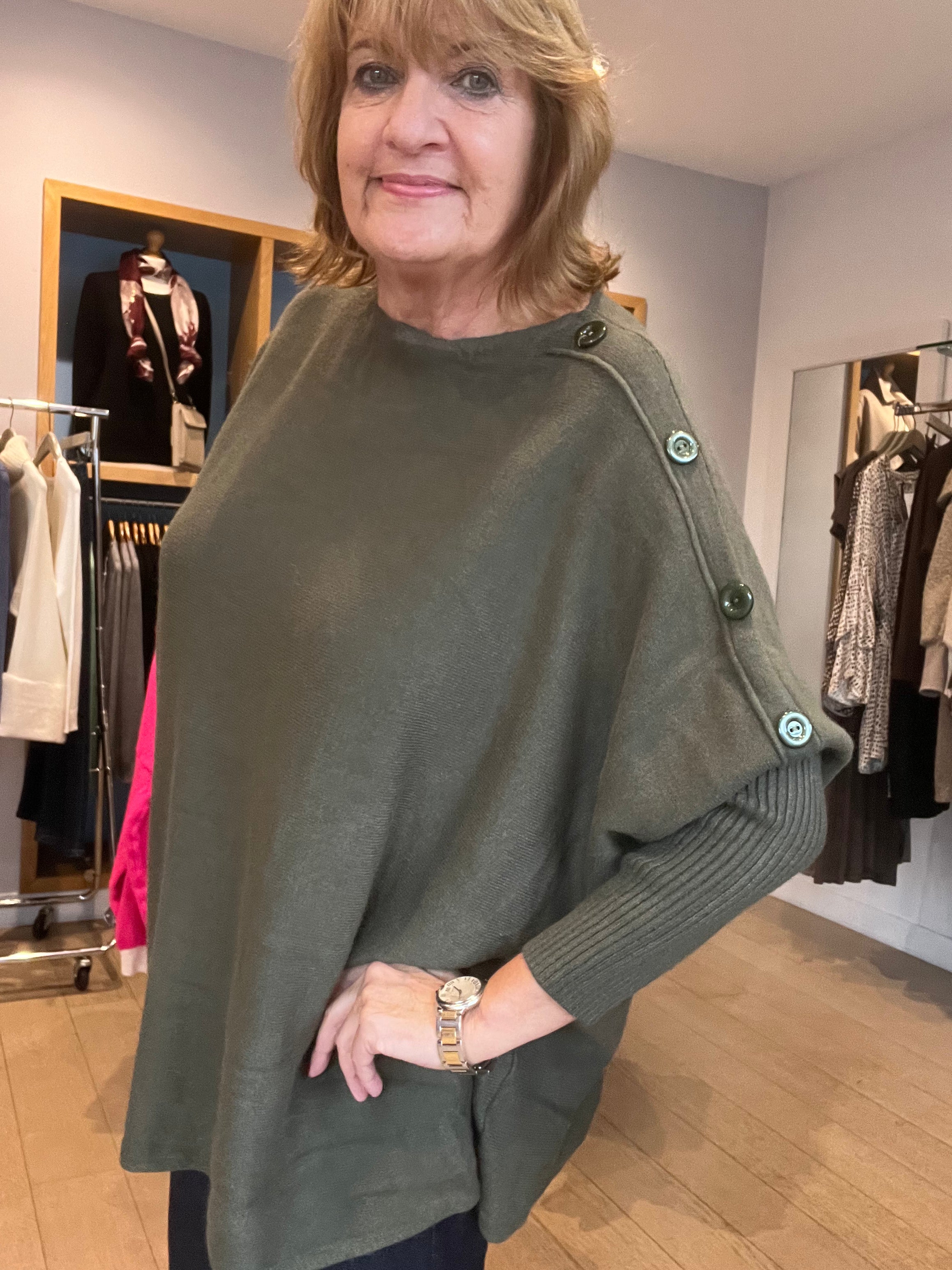 Lily Oversized Knit with Buttons