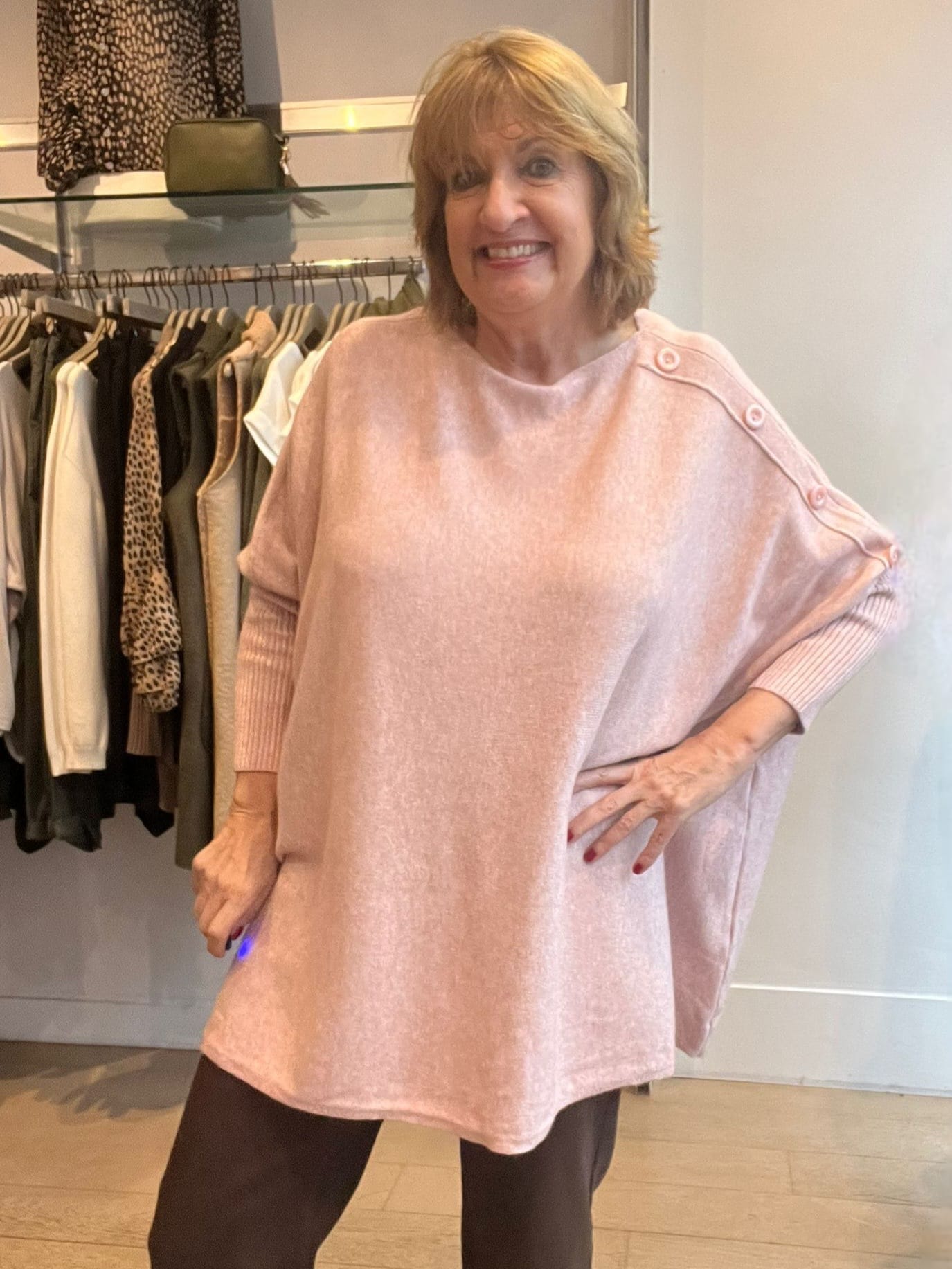 Lily Oversized Knit with Buttons