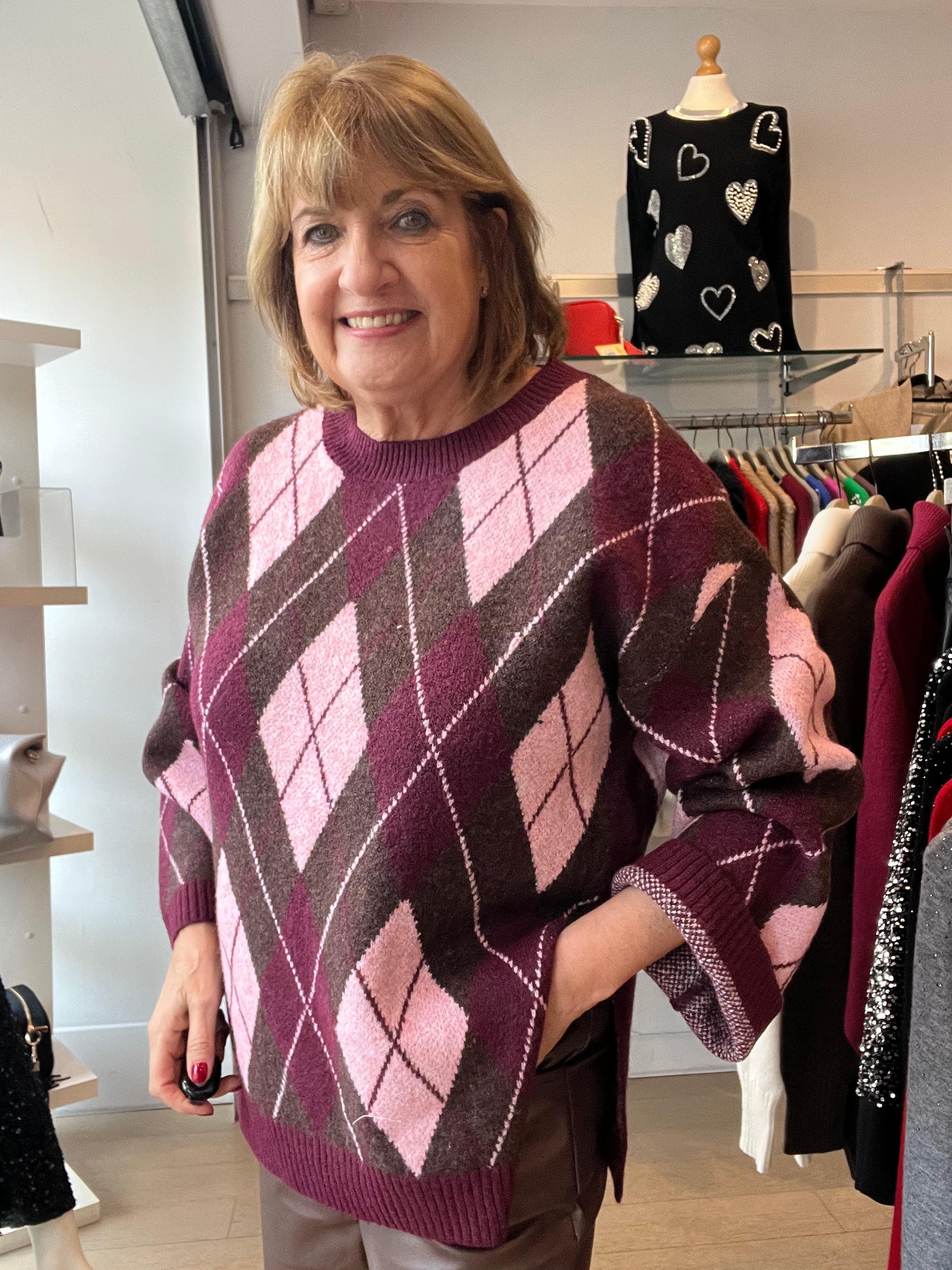 Amy Argyle Crew Neck Knit