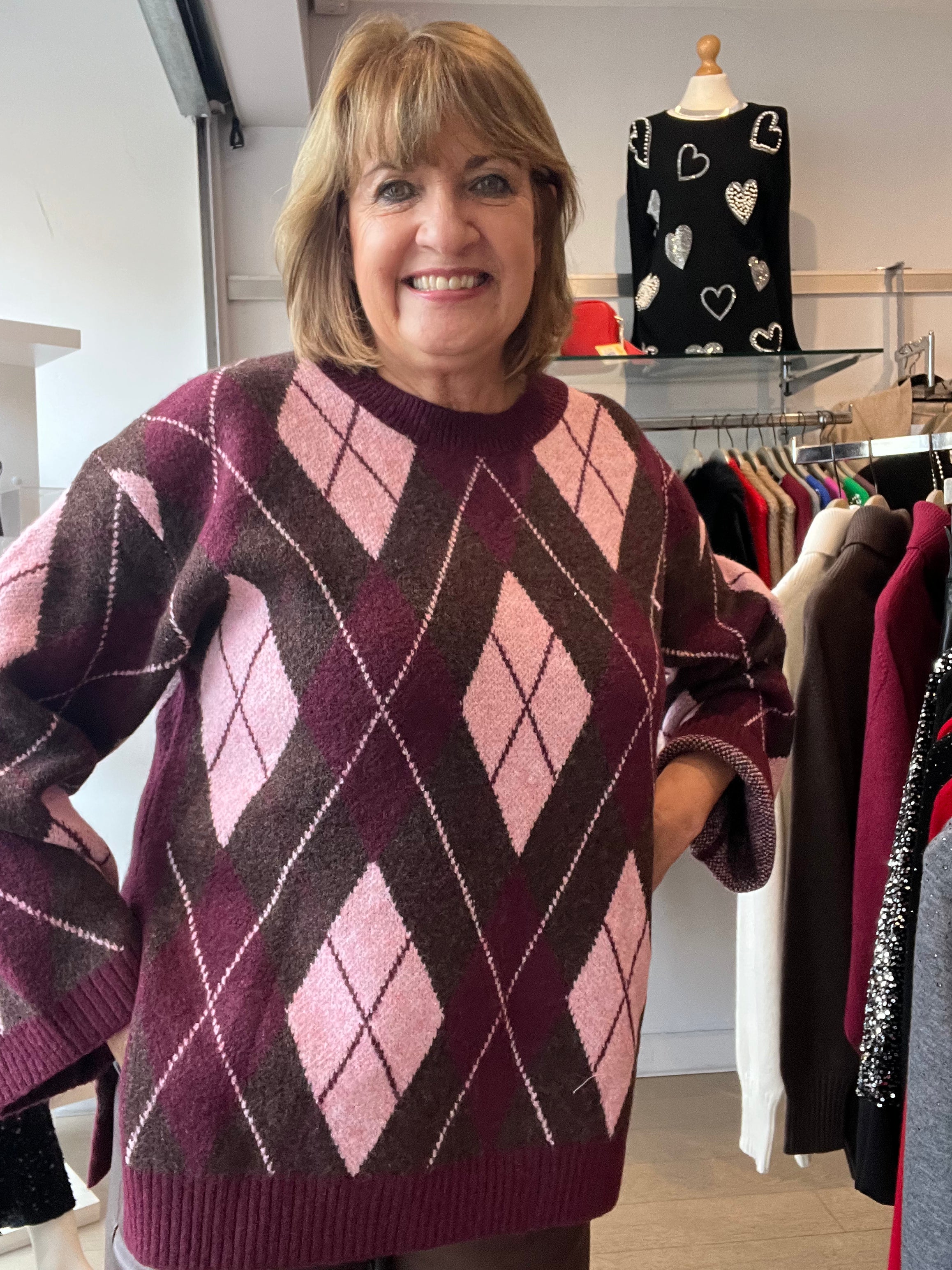 Amy Argyle Crew Neck Knit