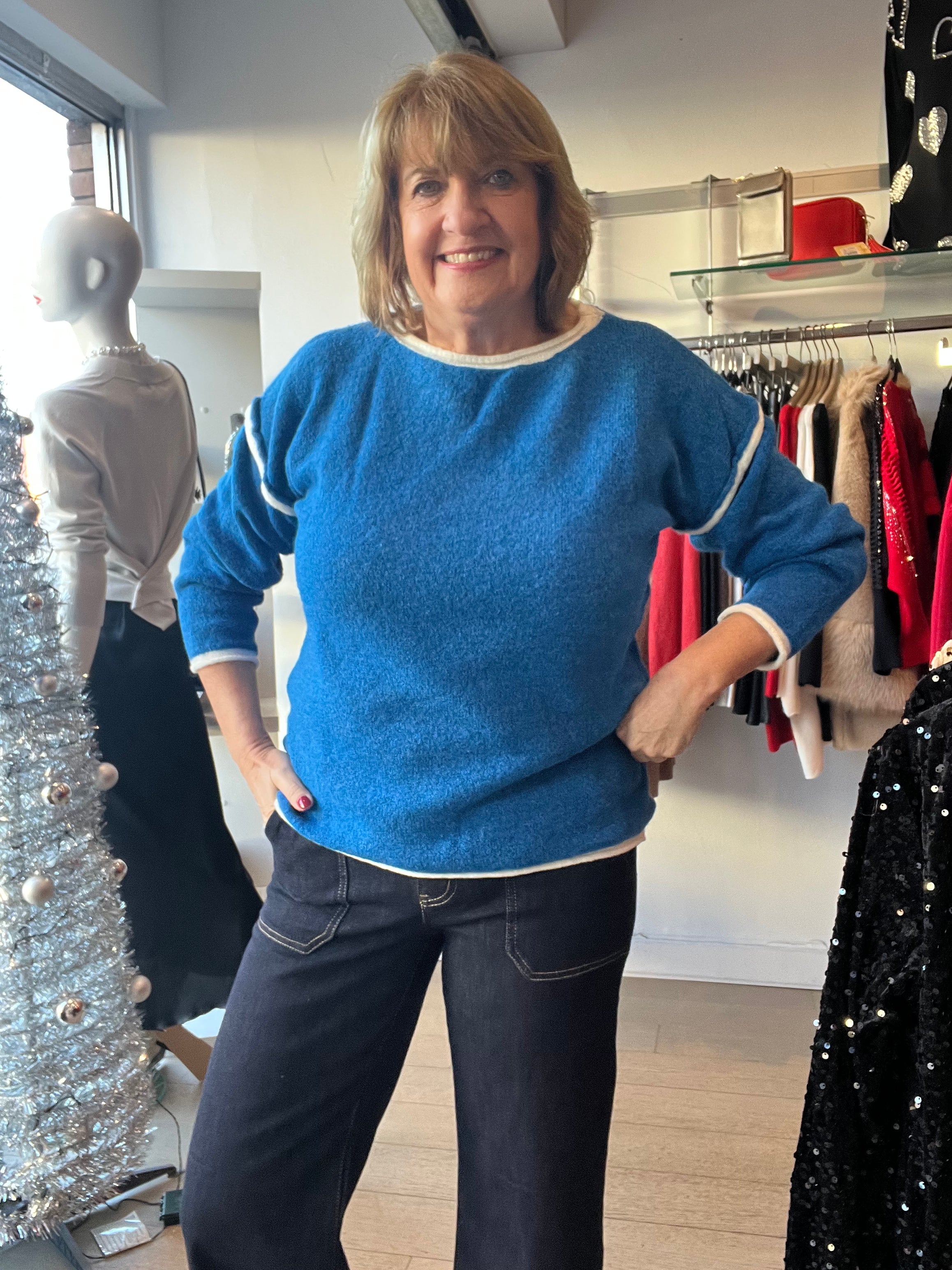 Cora Contrast Super soft Knit