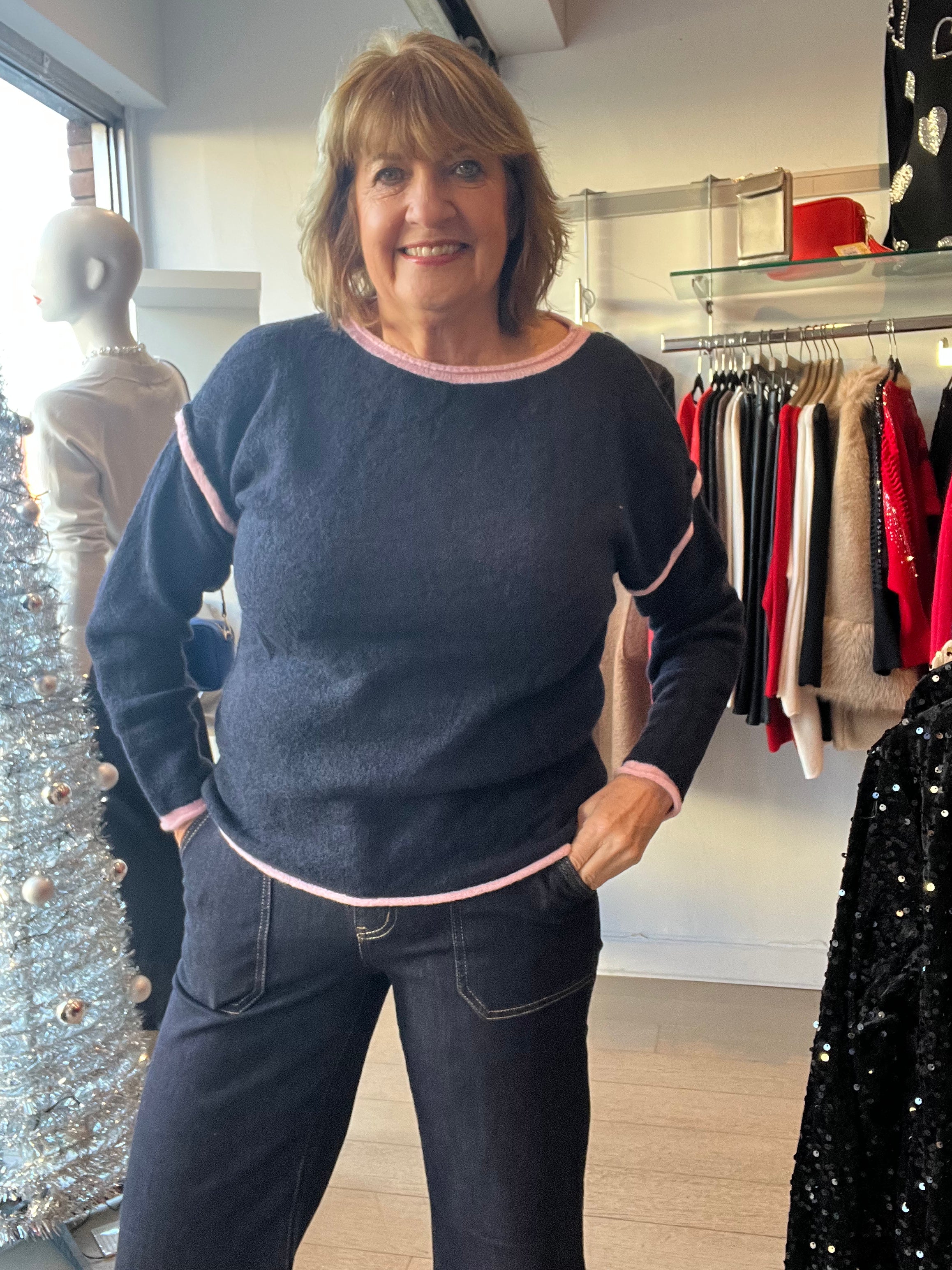 Cora Contrast Super soft Knit