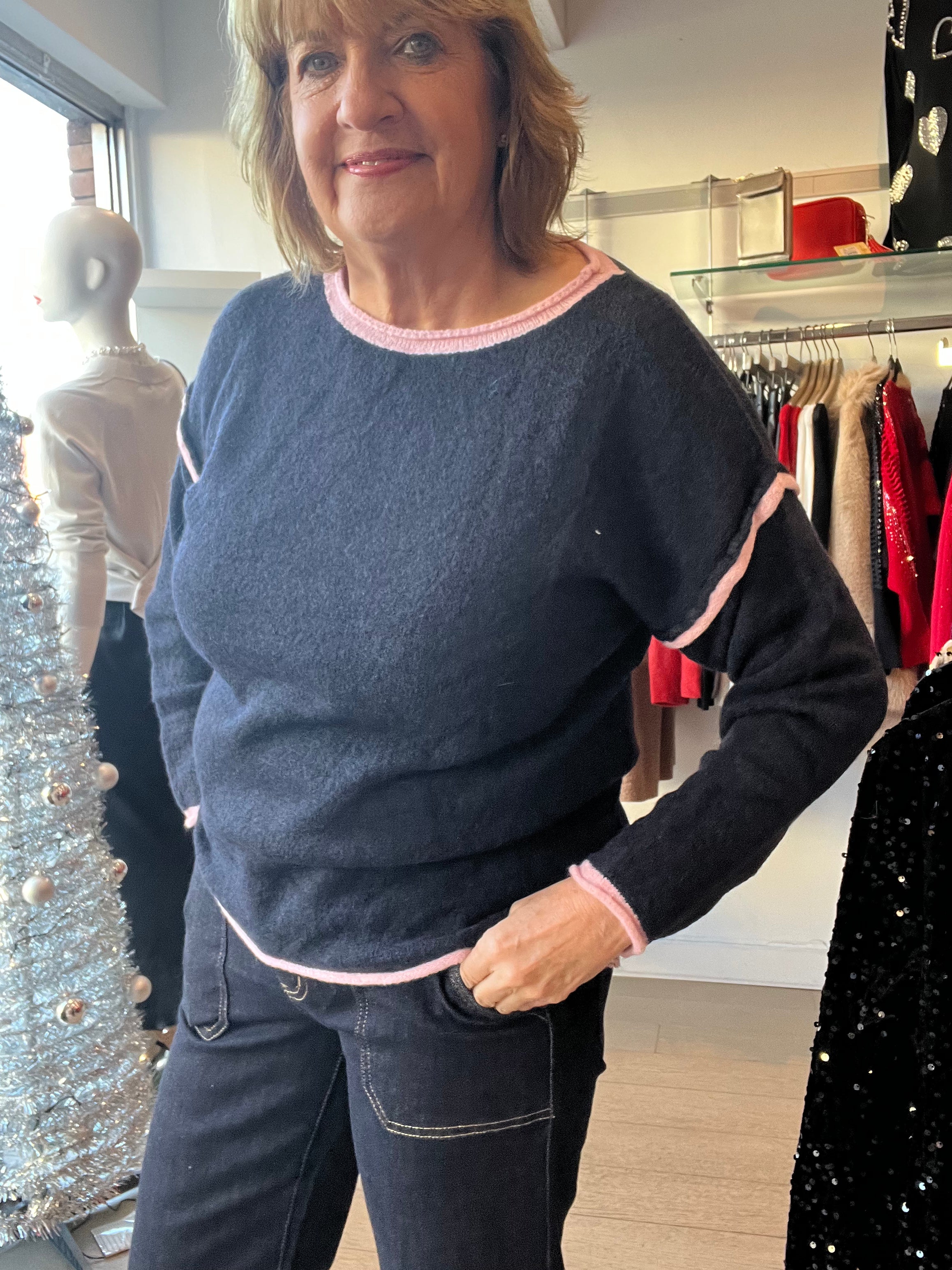 Cora Contrast Super soft Knit