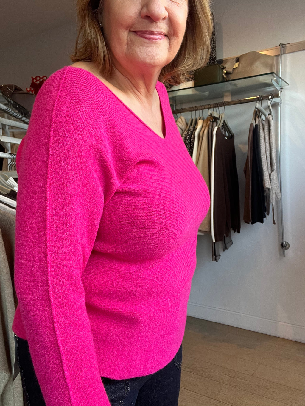 Lottie V Neck Knit Top