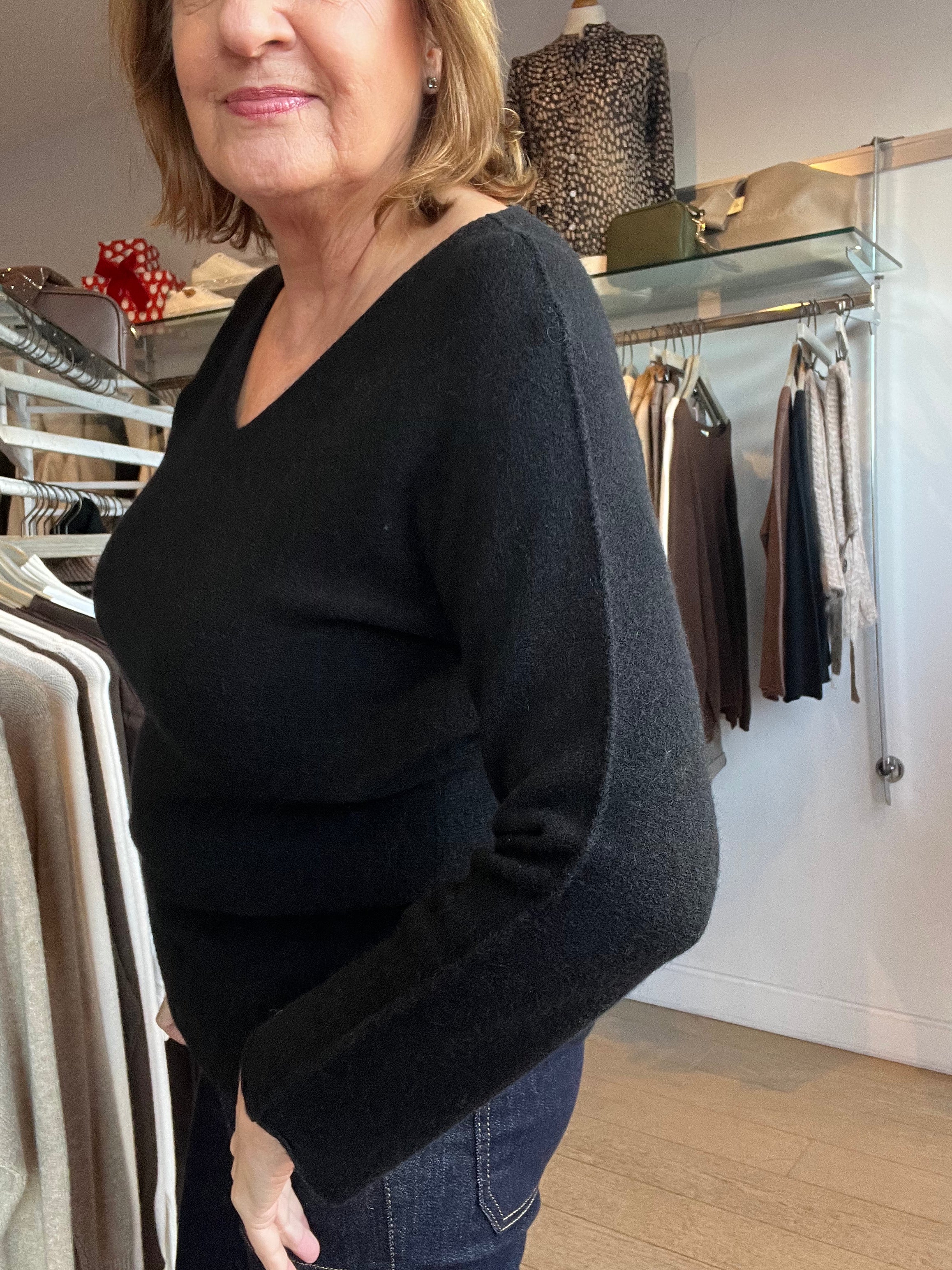 Lottie V Neck Knit Top