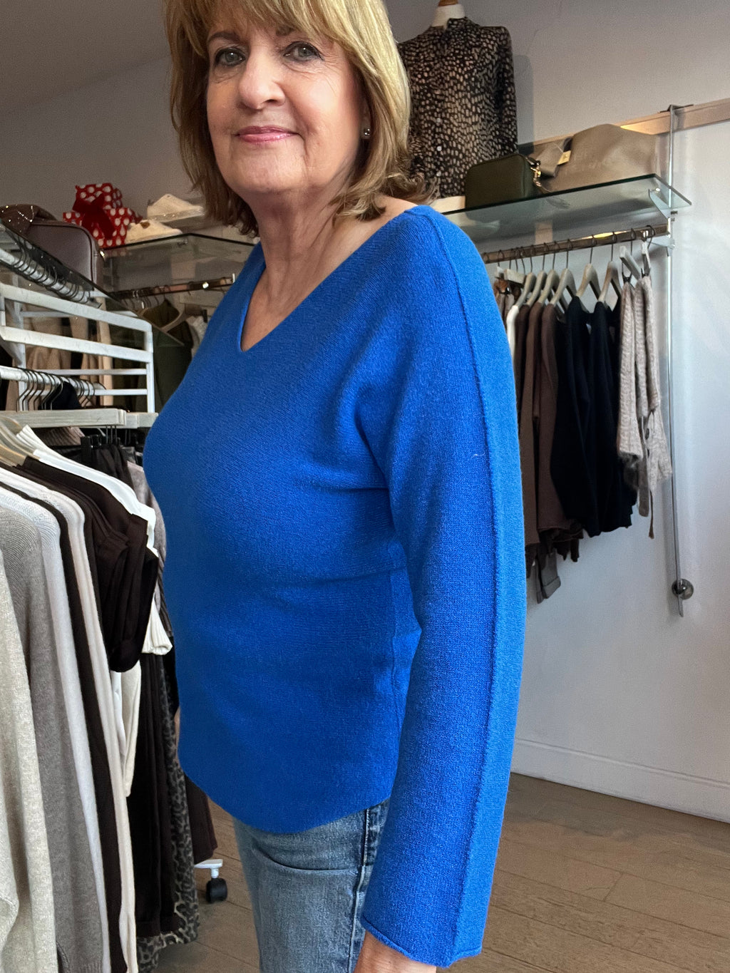 Lottie V Neck Knit Top