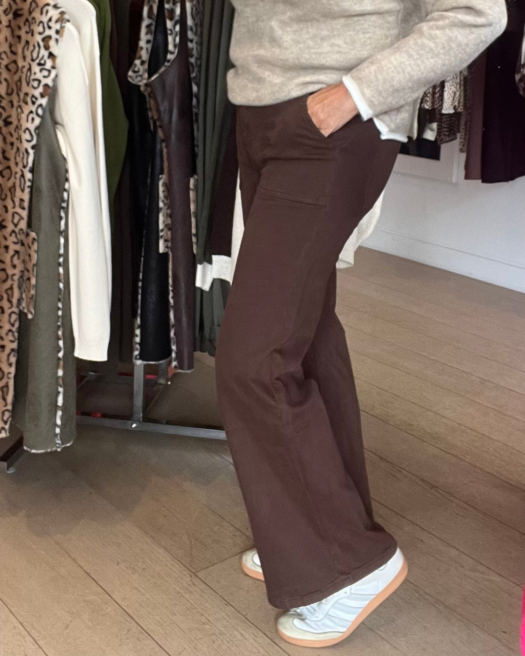 Toxic Chocolate Wide Leg Jeans