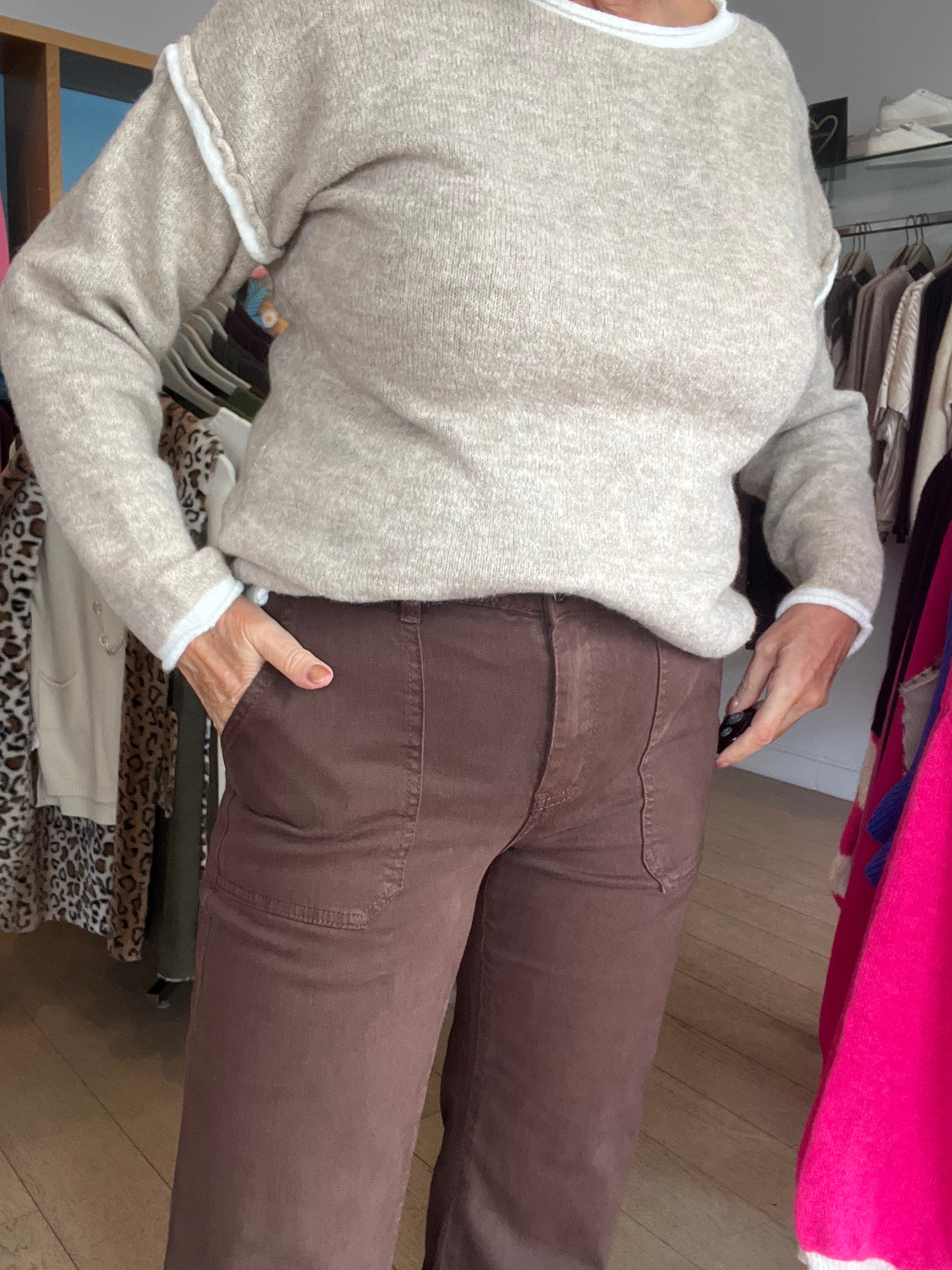 Toxic Chocolate Wide Leg Jeans