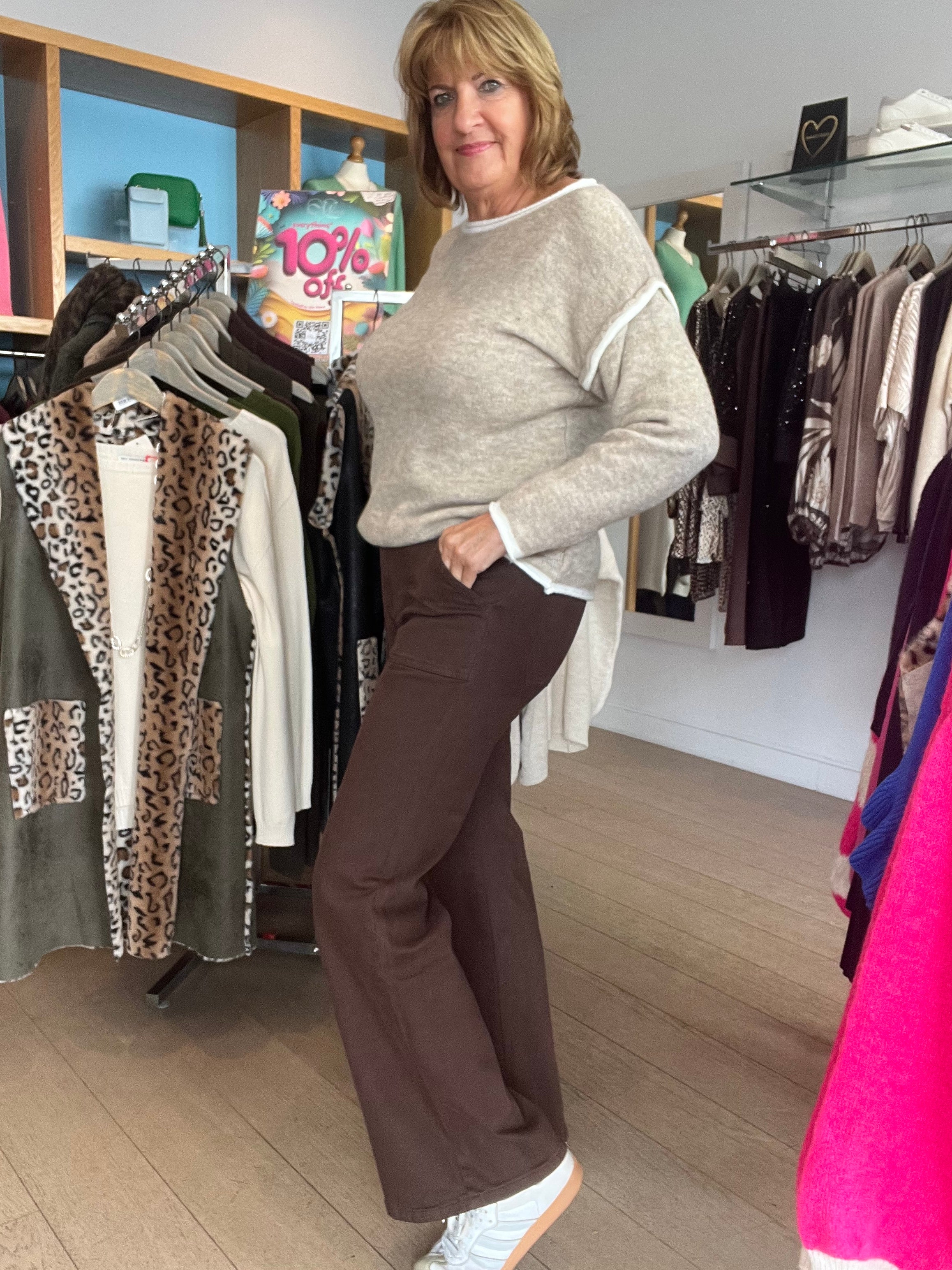 Toxic Chocolate Wide Leg Jeans