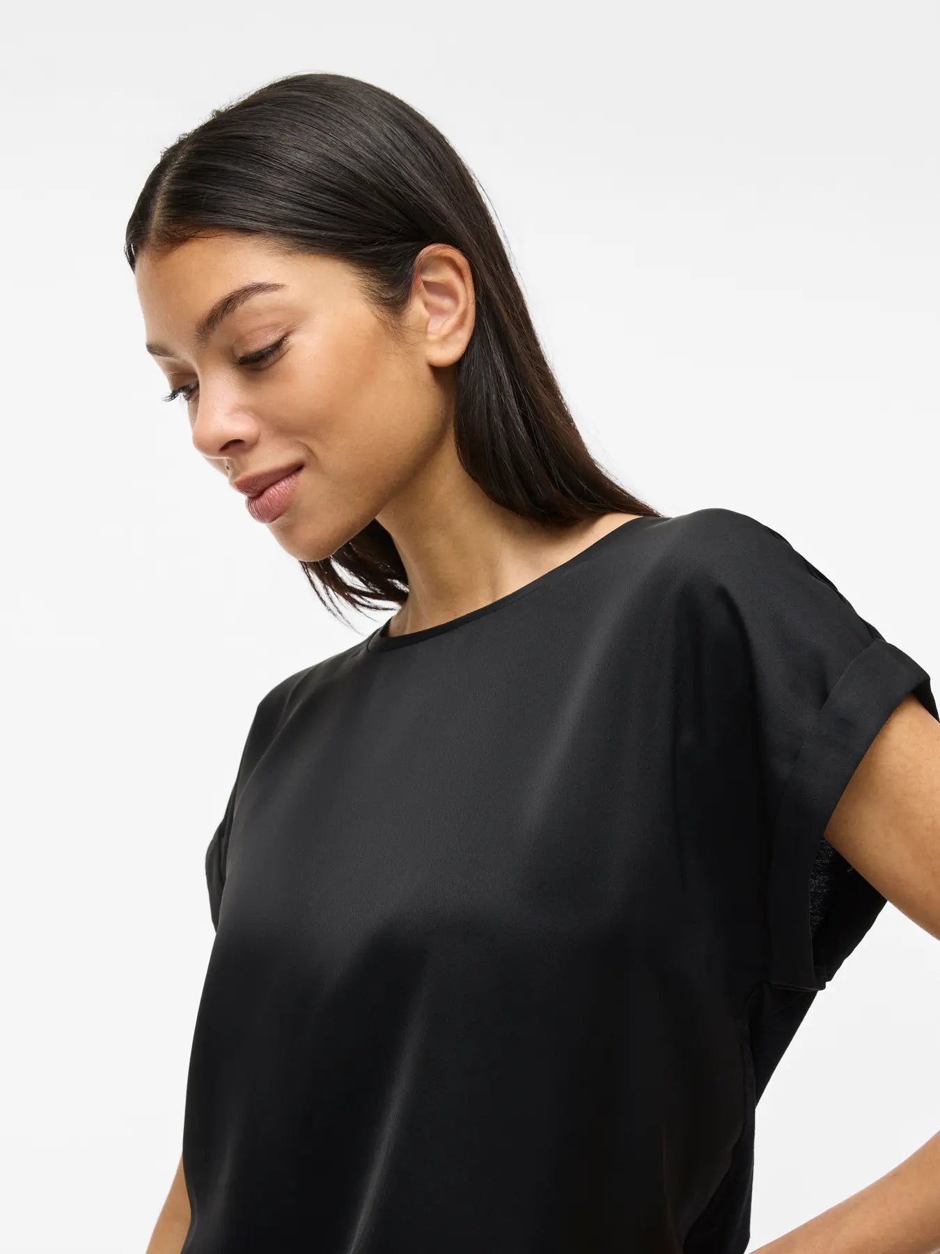 Vila Viellette Satin Jersey Top Bestseller