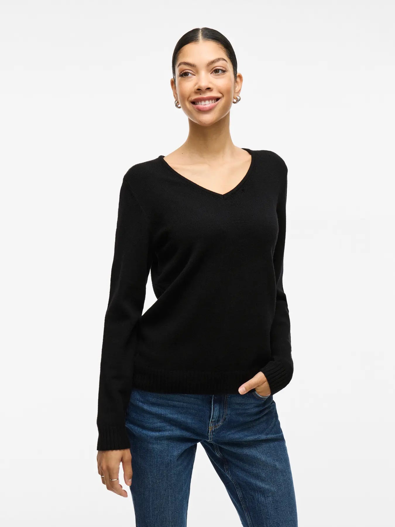 Vila Viril Classic V Neck Knit