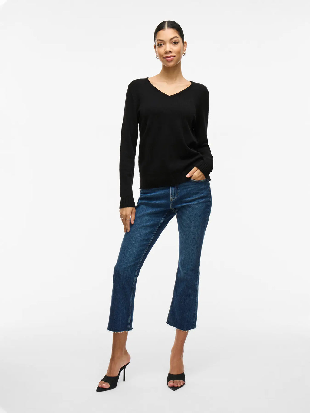 Vila Viril Classic V Neck Knit