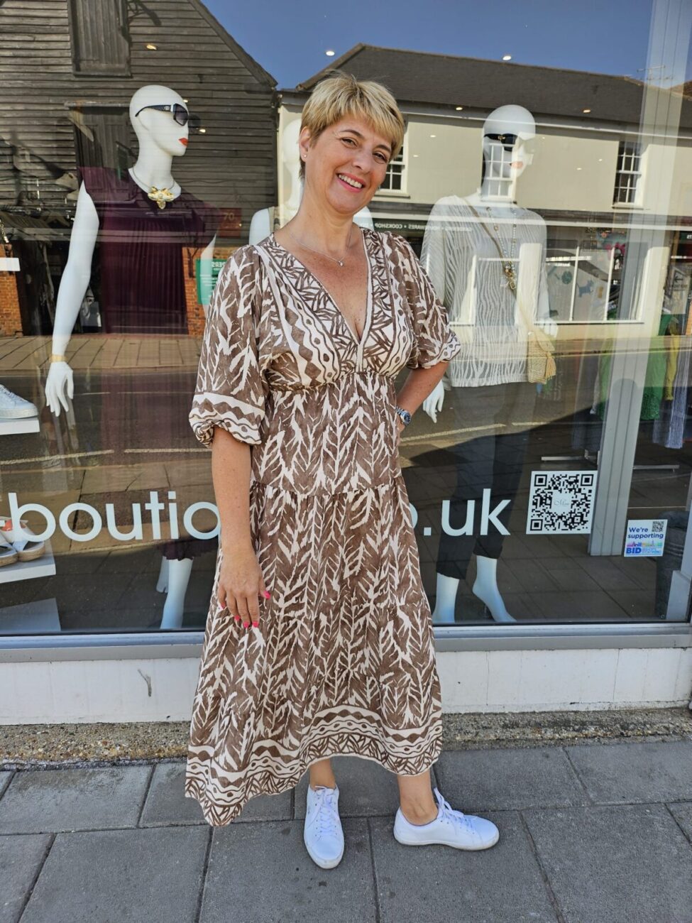 Brie Abstract Printed Bestselling Dress image 0