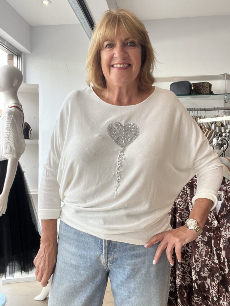 Bestselling Balloon Heart Light Knit Top image 3