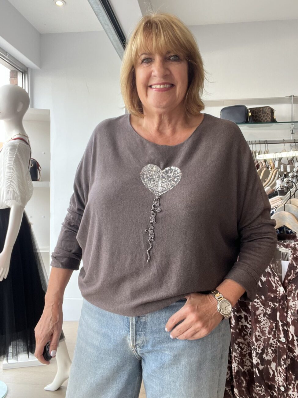 Bestselling Balloon Heart Light Knit Top image 6