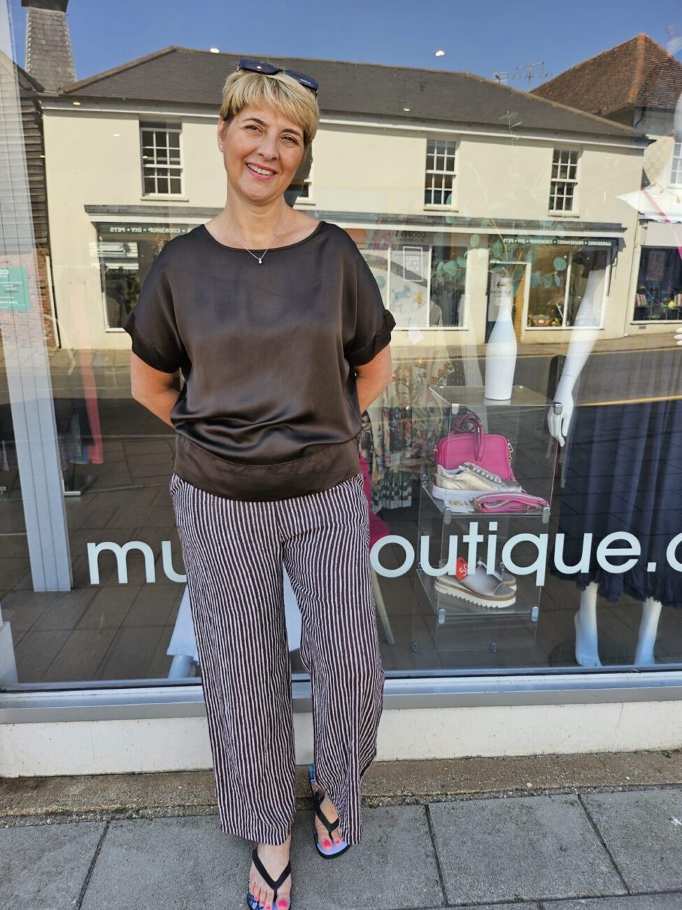 Satin Luxe Tee Top image 1