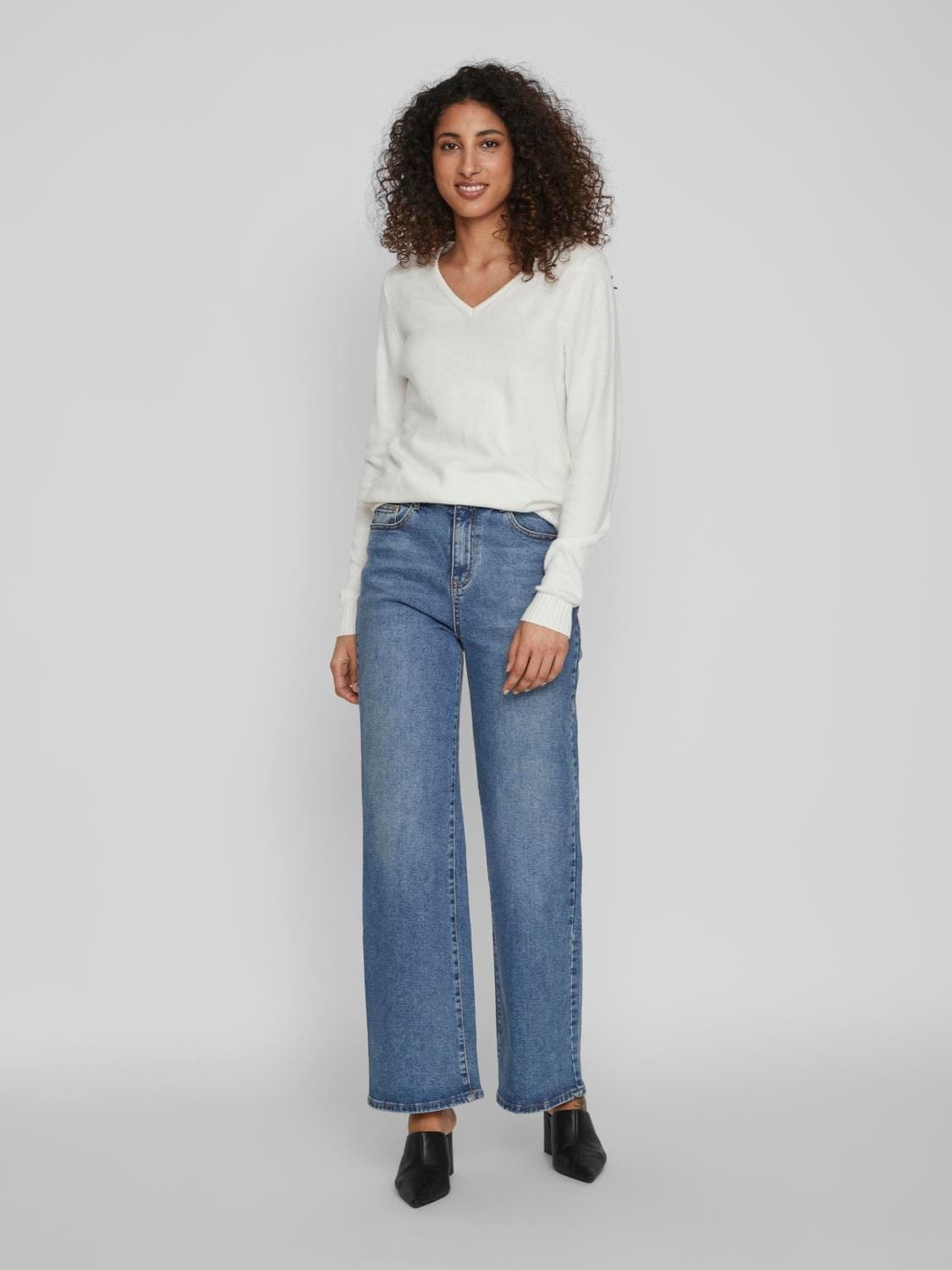 Vila Viril V-neck L/S Knit Top Bestseller image 15
