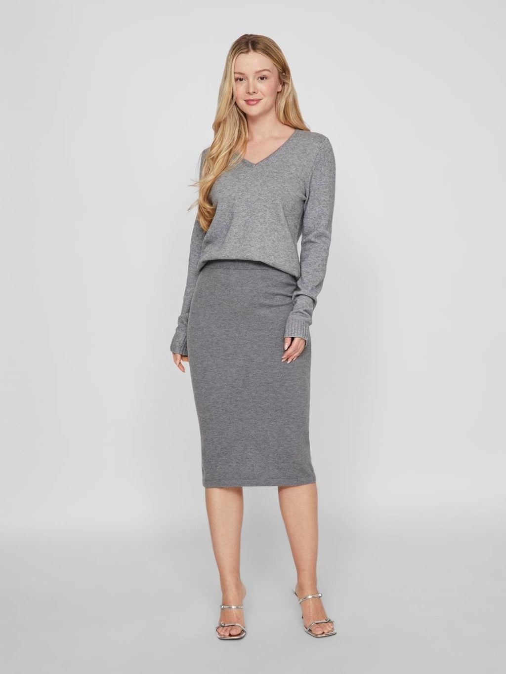 Vila Viril V-neck L/S Knit Top Bestseller image 1