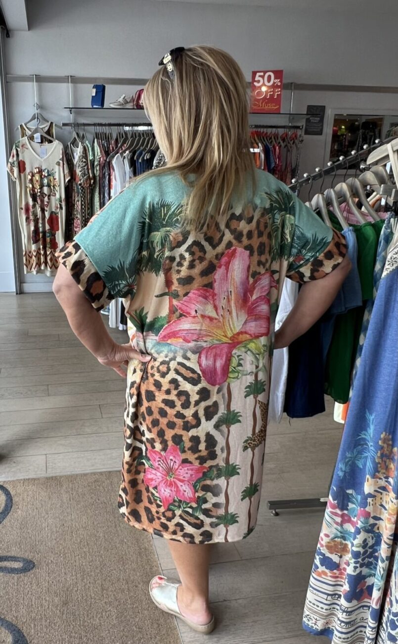 Lurex Art Printed Dress image 2