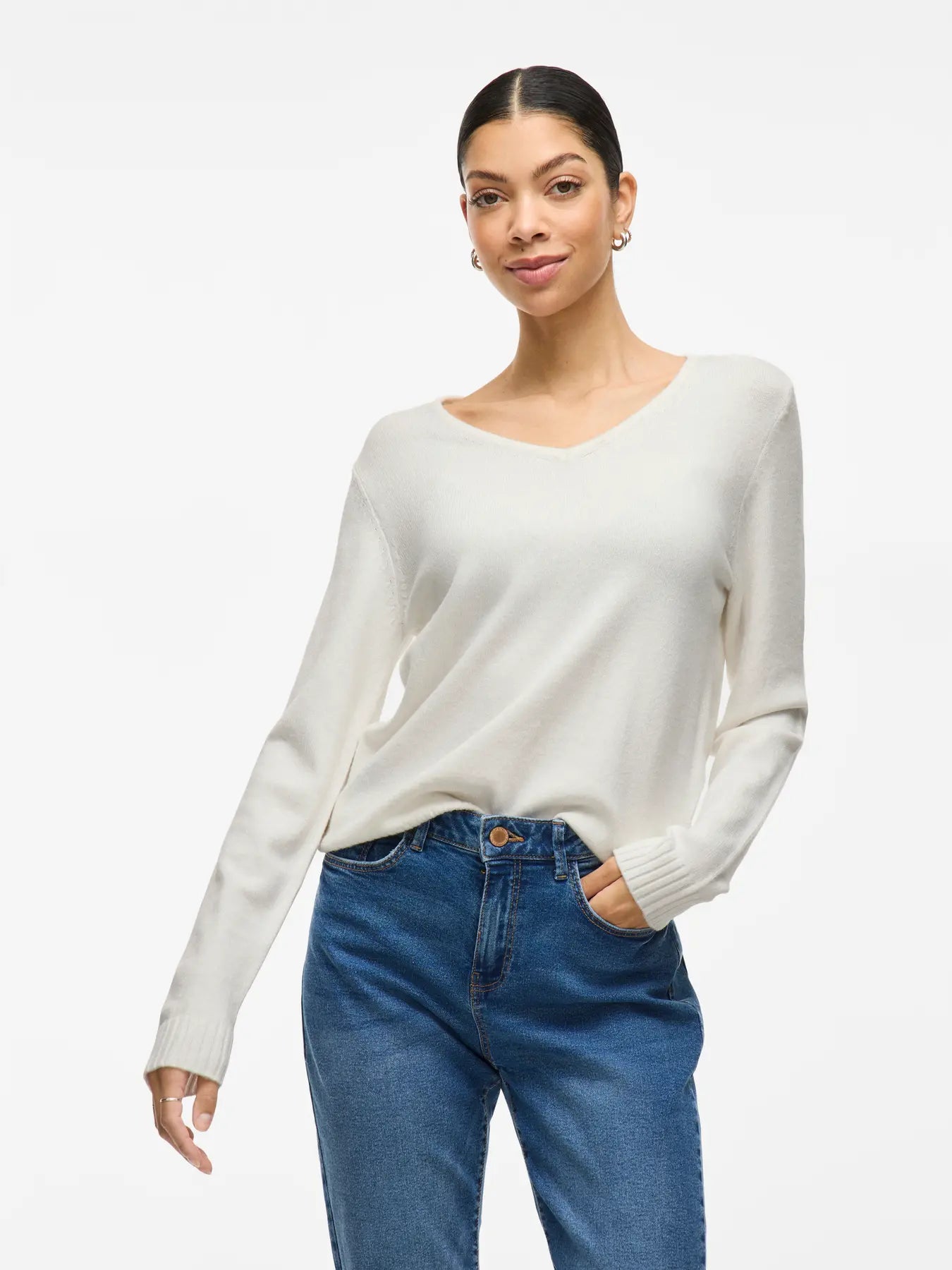 Vila Viril Classic V Neck Knit