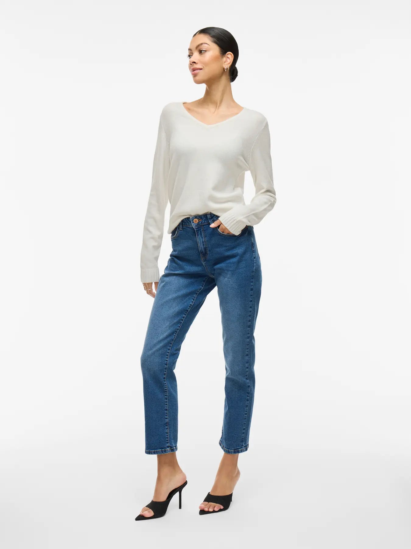 Vila Viril Classic V Neck Knit