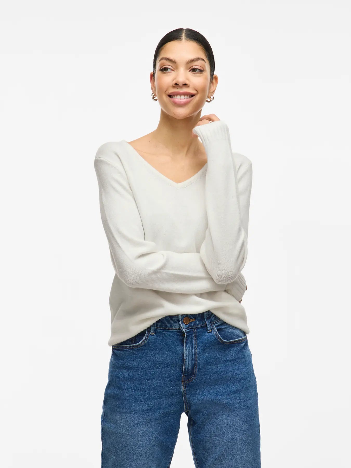 Vila Viril Classic V Neck Knit