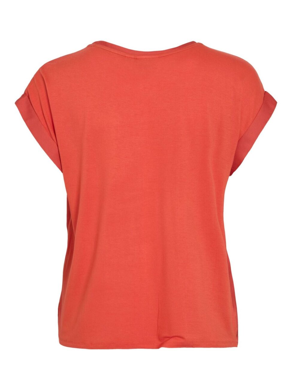 Vila Viellette Satin Front Top with Jersey Back image 7