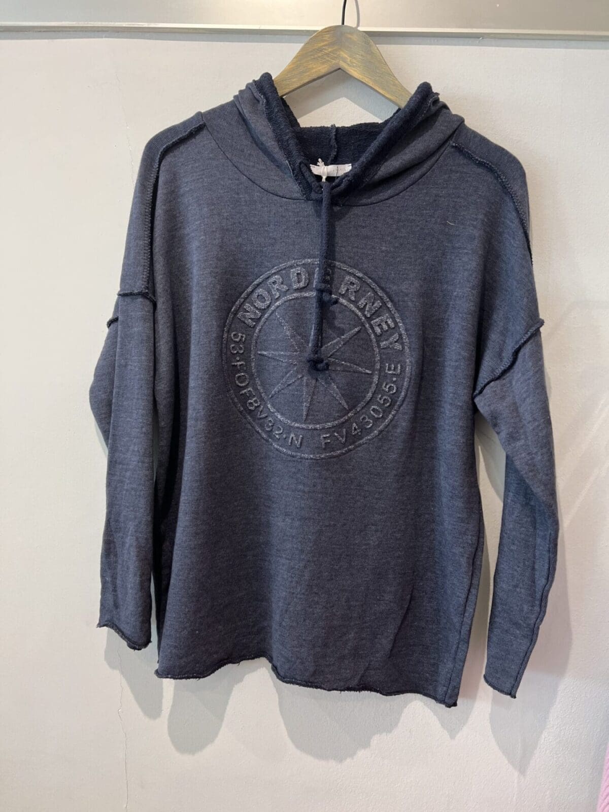 Embossed Sweat Hoodie - Muse Boutique