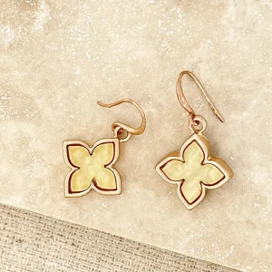 Envy gold clover earrings