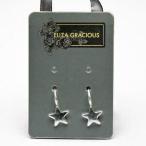 Eliza Gracious Small Star Hoop Earrings