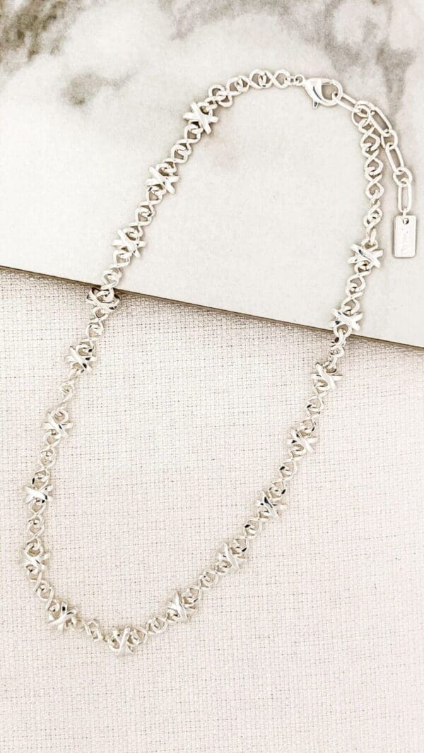 Envy 3122 Silver Short Necklace