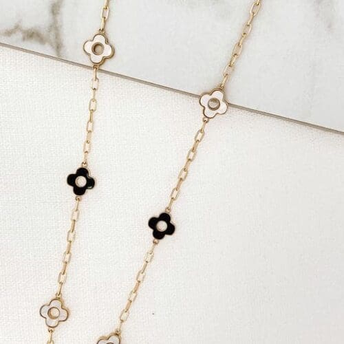 Envy 3002 small clover long necklace
