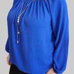 Bardot LS top with Necklace