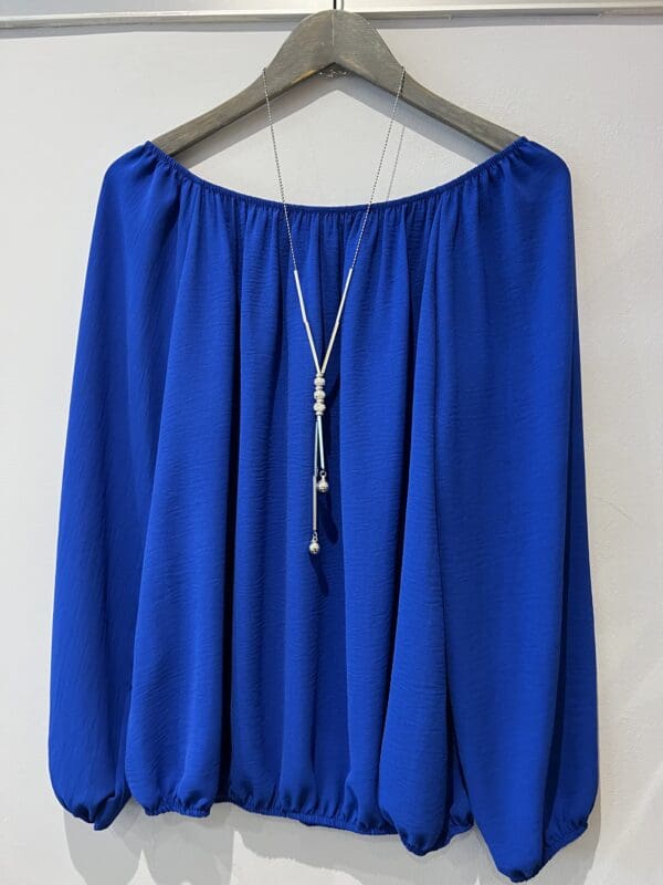 Bardot Top with Necklace