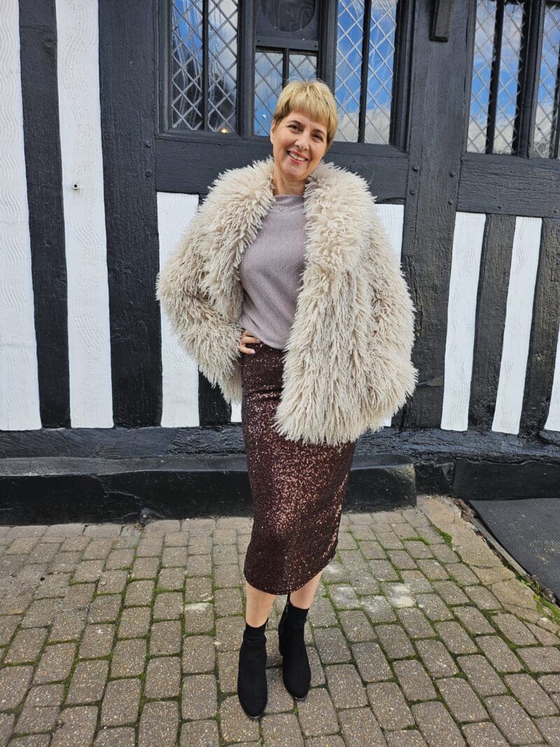 Sequin Pencil Skirt