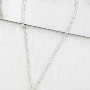 Envy Silver beaded ring necklace