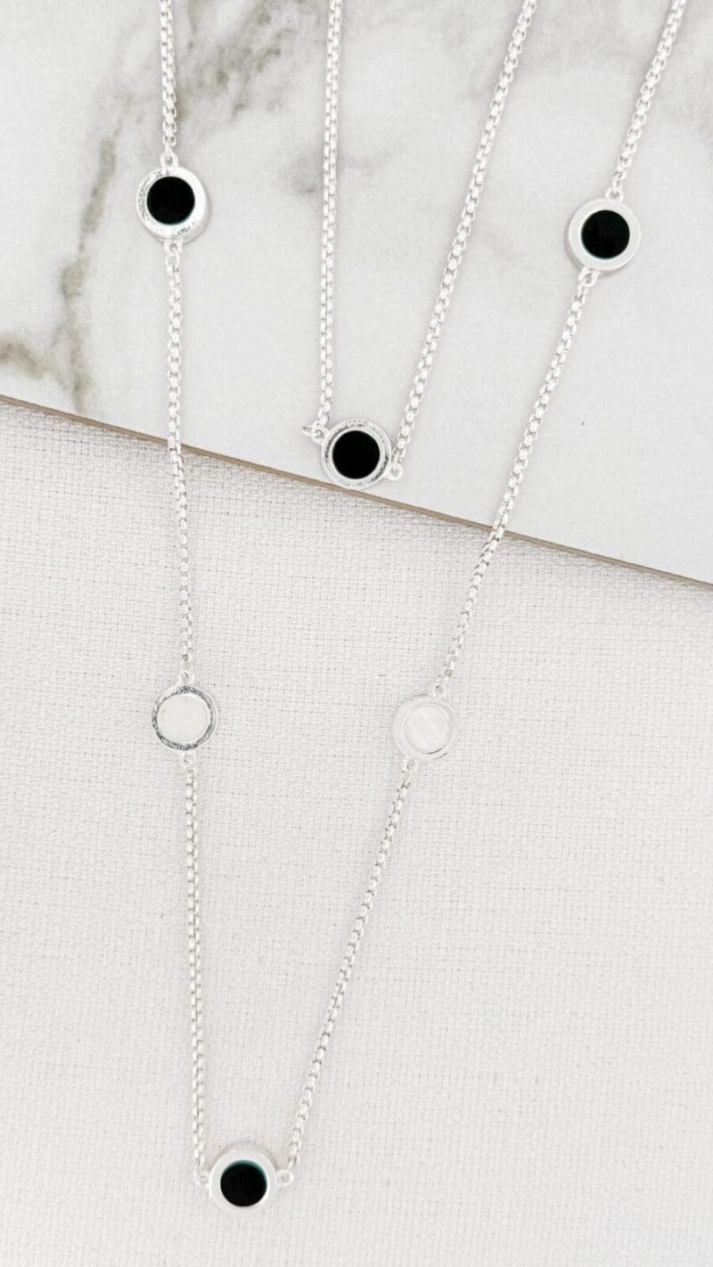 Envy Silver Double Chain Necklace