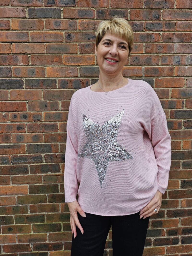 Sequin Star oversized knit