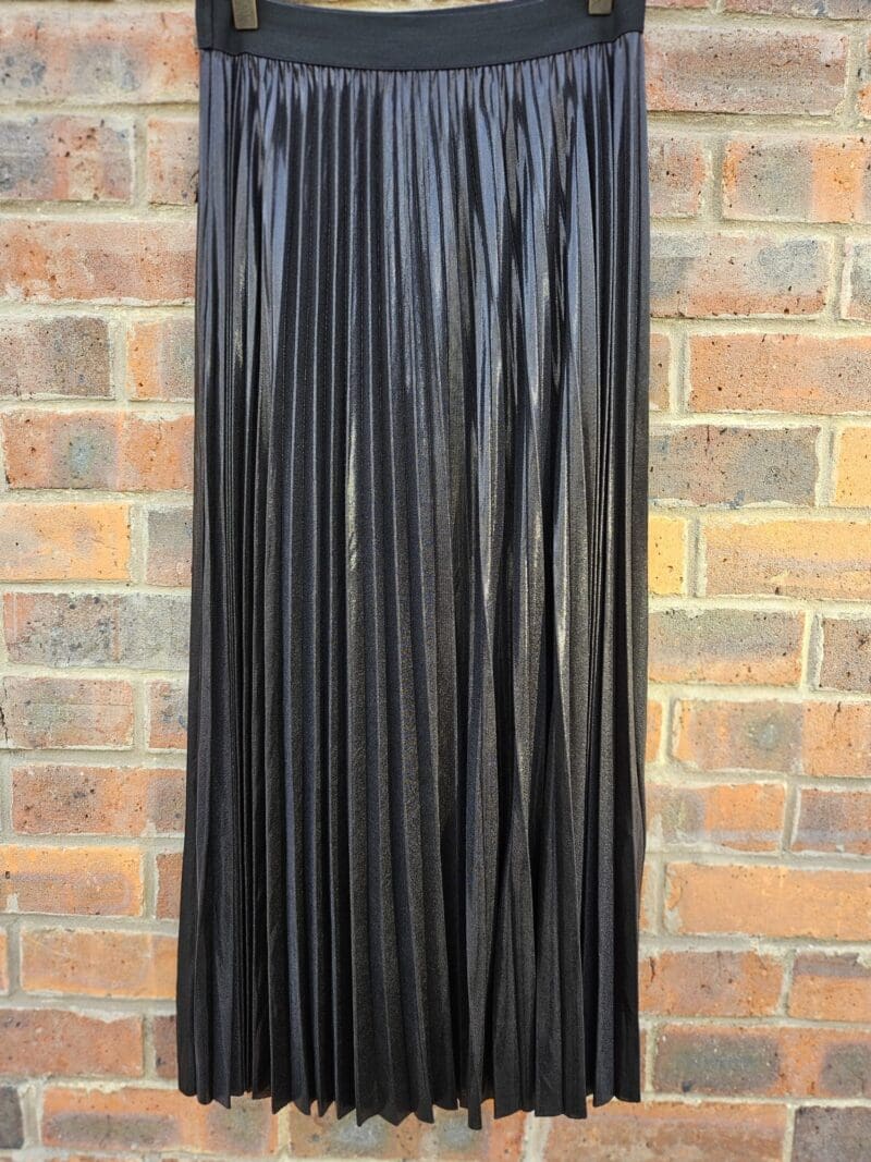 Shimmer Pleated Skirt