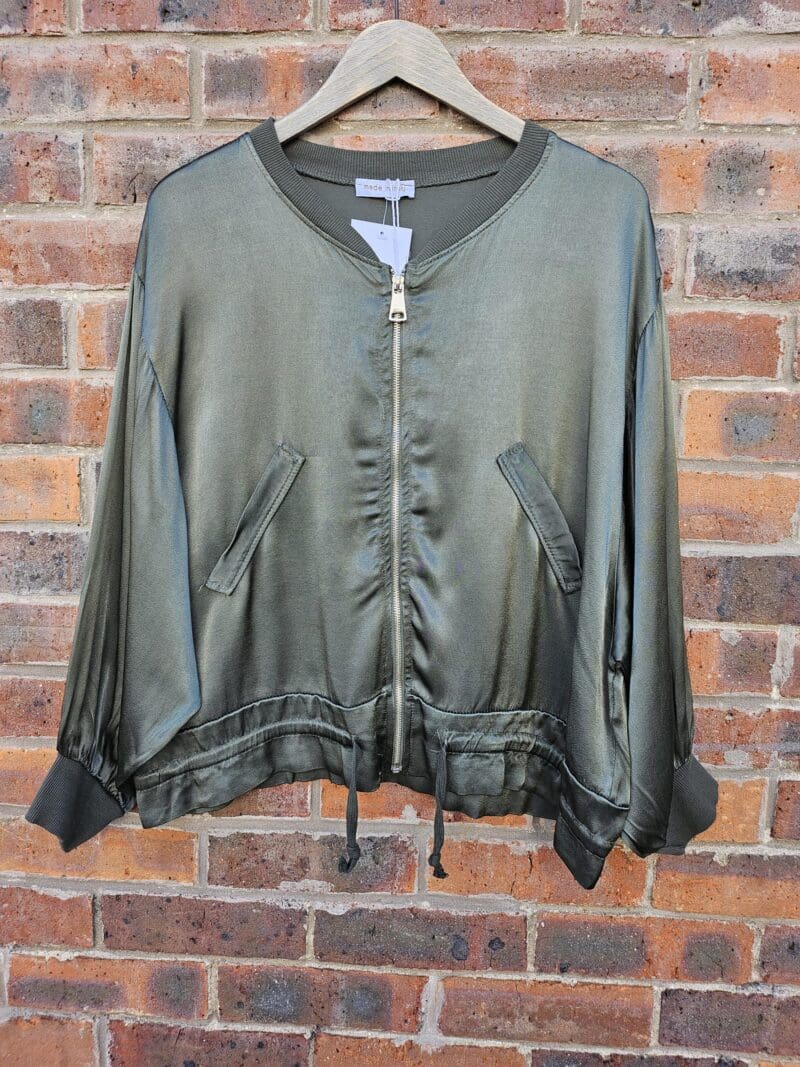 Silkie Satin Bomber Jacket